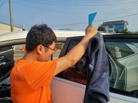 스포티지 하이브리드 출고후 받는 열차단 썬팅 / 하남 풍산동