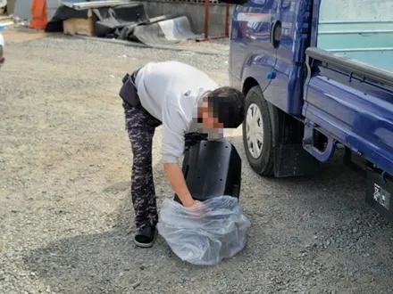지붕 위에 얹어서 사용하는 봉고, 포터 갑바다이 / 하남 풍산동