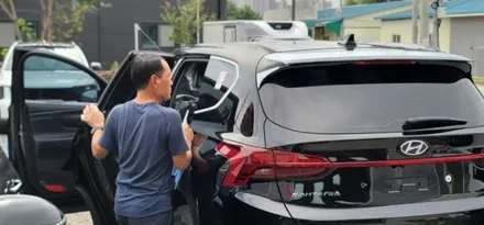 싼타페 썬팅 이걸로 받길 잘했네요 / 하남 풍산동