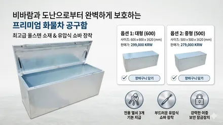 포터2 더블캡 차바닥 + 공중 적재함 시공 후기 / 하남 풍산동