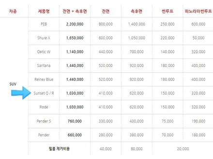 강동 썬팅 팰리세이드 글라스틴트 선셋 가격 농도 알아보기 / 하남 풍산동