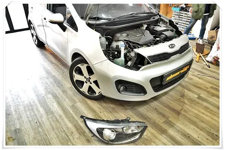 올뉴프라이드 면발광아이라인2way DRL LED작업 입니다. / 경기 화성 남양