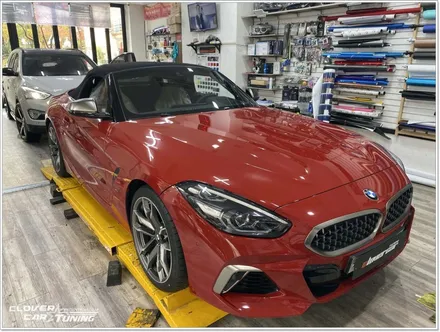 bmw신형z4전체랩핑 z4 m40i 에이버리 유광다크그레이전체랩핑 시공 [ 안산랩핑 ] 입니다. / 안산 상록구