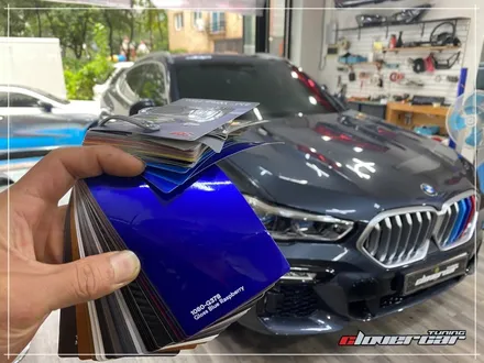 BMW X6전체랩핑 3M 유광 블루라즈베리전체래핑 시공 [ 안산랩핑 ] / 안산 상록구