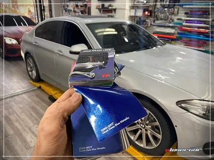 bmw 528i전체랩핑 3m2080 유광딥블루메탈릭 전체래핑 시공 [ 안산랩핑 ] 입니다 / 안산 상록구