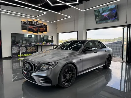 화성 자동차랩핑 벤츠 E53 AMG 3M 사틴다크그레이 전체랩핑 시공 후기 / 경기 화성 남양