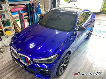 BMW X6전체랩핑 3M 유광 블루라즈베리전체래핑 시공 [ 안산랩핑 ] / 안산 상록구