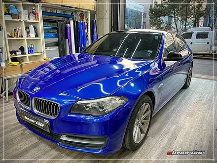 bmw 528i전체랩핑 3m2080 유광딥블루메탈릭 전체래핑 시공 [ 안산랩핑 ] 입니다 / 안산 상록구