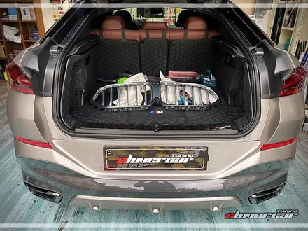 bmw x6전체랩핑 에이버리 티타늄브러쉬드전체래핑.그릴테두리+머플러팁 교체 [ 안산랩핑] / 안산 상록구