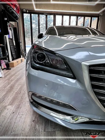 제네시스 G80 랩핑, 안산 아지트 클로버카에서 차량 외관 색상과 보호 기능 모두 완벽한 시공 완료! / 안산 상록구