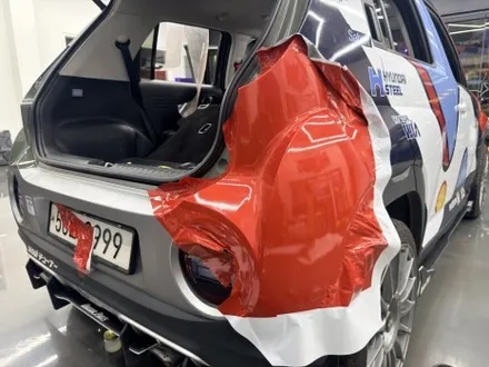 캐스퍼 실사랩핑 WRC 스타일 레이싱데칼 전체랩핑 시공 │ 캐스퍼N 디자인 광고랩핑 아지트클로버랩핑 [화성/남양] / 경기 화성 남양