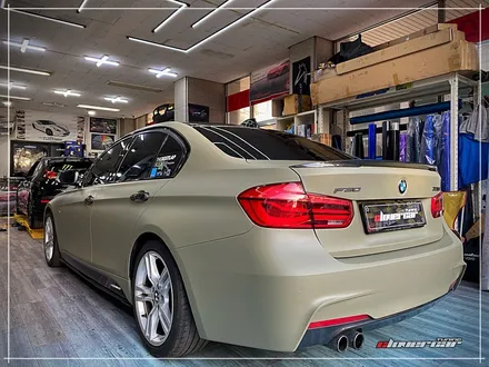 bmw330i전체랩핑 F30 에이버리 무광카키그린 전체랩핑 시공 및 키드니그릴교체 [ 안산래핑 ] / 안산 상록구