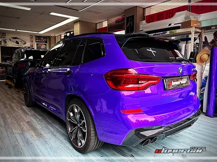 BMW X3M 안산랩핑 아지트 클로버카 에서 택랩 미드나잇퍼플 전체랩핑 시공 했어요! / 안산 상록구