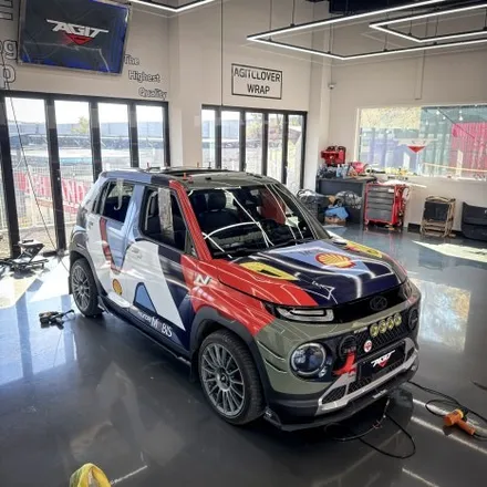 캐스퍼 실사랩핑 WRC 스타일 레이싱데칼 전체랩핑 시공 │ 캐스퍼N 디자인 광고랩핑 아지트클로버랩핑 [화성/남양] / 경기 화성 남양
