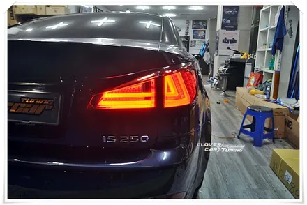 렉서스is250 led튜닝 면발광아이라인DRL 작업 및 유러피안 면발광led테일램프 장착작업 입니다. / 안산 상록구
