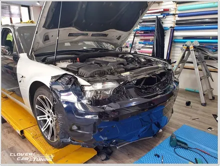 BMW 740li전체랩핑 3m1080 유광 미드나잇블루 전체랩핑 시공 [ 안산랩핑 ] 입니다. / 안산 상록구