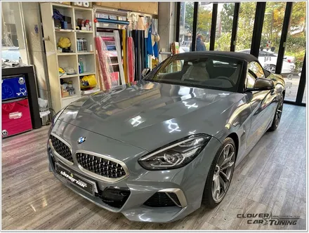 bmw신형z4전체랩핑 z4 m40i 에이버리 유광다크그레이전체랩핑 시공 [ 안산랩핑 ] 입니다. / 안산 상록구