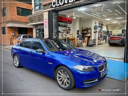 bmw 528i전체랩핑 3m2080 유광딥블루메탈릭 전체래핑 시공 [ 안산랩핑 ] 입니다 / 안산 상록구