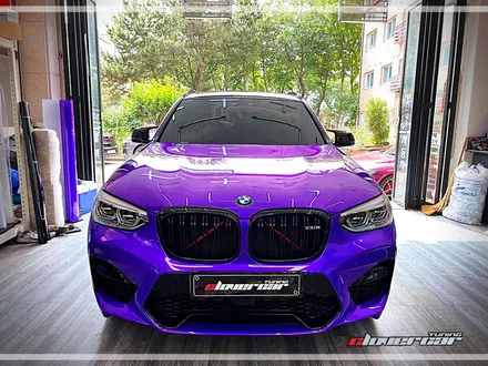 BMW X3M 안산랩핑 아지트 클로버카 에서 택랩 미드나잇퍼플 전체랩핑 시공 했어요! / 안산 상록구