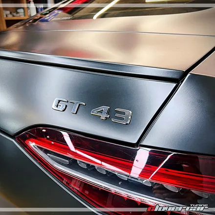 벤츠 AMG GT43 안산 랩핑, 아지트클로버카에서 에이버리 사틴블랙 전체랩핑 시공 후기 / 안산 상록구