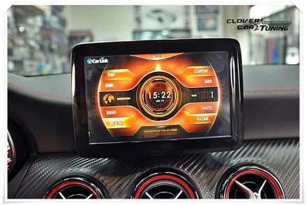 벤츠A45AMG 아이머큐리CSS3 셋탑네비게이션 매립시공 및 RF방식하이패스 시공작업입니다. / 경기 화성 남양