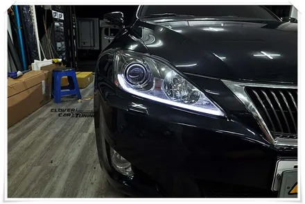 렉서스is250 led튜닝 면발광아이라인DRL 작업 및 유러피안 면발광led테일램프 장착작업 입니다. / 안산 상록구