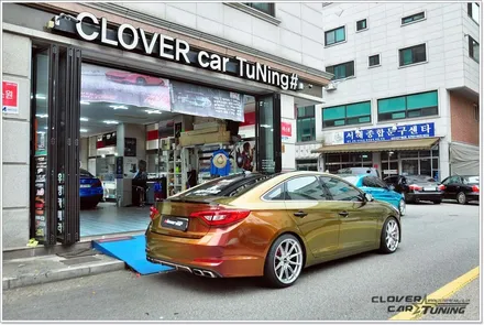 LF쏘나타전체랩핑 에이버리 유광 카멜레온랩핑 라이징썬전체랩핑 시공 [ 안산랩핑 ] / 안산 상록구