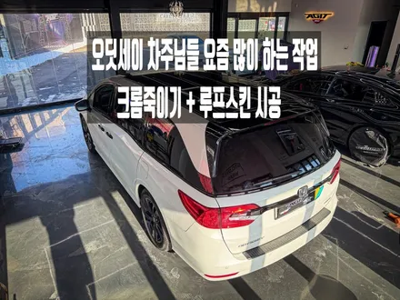 화성 혼다 오딧세이 크롬죽이기 +루프스킨 랩핑 했더니 분위기가 완전히 달라졌습니다 / 경기 화성 남양
