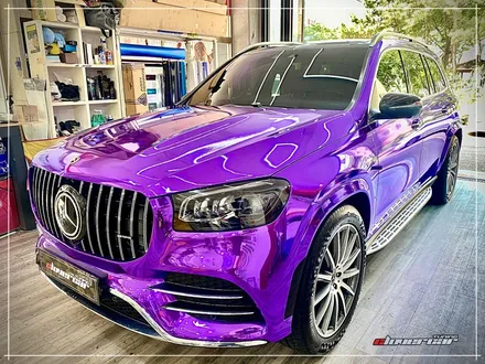 벤츠GlS580전체랩핑 에이버리 바이올렛퍼플크롬 전체래핑+앞뒤범퍼 본넷 나노커버ppf 시공 [ 안산랩핑 ] / 안산 상록구