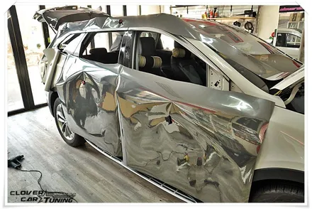 맥스크루즈 #AVERY #BlackChrome #wrapping 에이버리 블랙크롬 전체랩핑 [안산랩핑 안산크롬랩핑]작업 입니다. / 경기 화성 남양