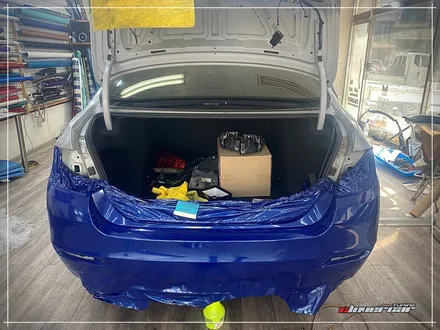 bmw 528i전체랩핑 3m2080 유광딥블루메탈릭 전체래핑 시공 [ 안산랩핑 ] 입니다 / 안산 상록구