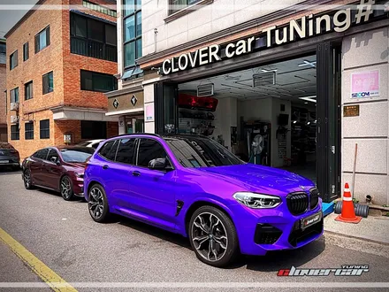 BMW X3M 안산랩핑 아지트 클로버카 에서 택랩 미드나잇퍼플 전체랩핑 시공 했어요! / 안산 상록구
