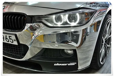 BMW F30 320D 에이버리 실버크롬 전체랩핑 silverchrome Wrapping [안산랩핑 안산크롬랩핑]작업입니다. / 경기 화성 남양