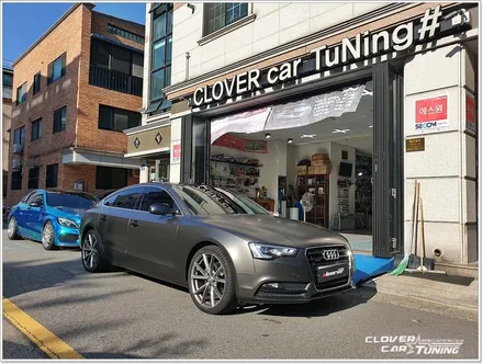 아우디 a5전체랩핑 에이버리 사틴다크바솔트메탈릭 전체랩핑 시공 [ 안산랩핑 ] 입니다. / 안산 상록구