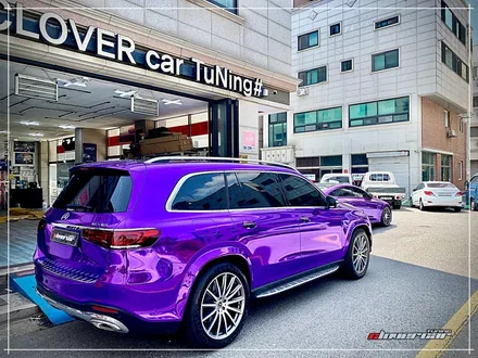 벤츠GlS580전체랩핑 에이버리 바이올렛퍼플크롬 전체래핑+앞뒤범퍼 본넷 나노커버ppf 시공 [ 안산랩핑 ] / 안산 상록구