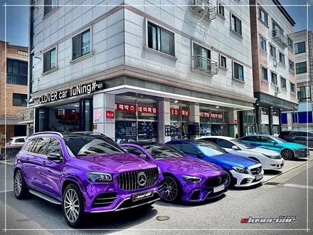 벤츠GlS580전체랩핑 에이버리 바이올렛퍼플크롬 전체래핑+앞뒤범퍼 본넷 나노커버ppf 시공 [ 안산랩핑 ] / 안산 상록구