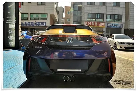 혼다S660 카멜레온랩핑 에이버리 유광로어링썬더 전체랩핑 본넷.트렁크 러싱립타이드 전체랩핑[안산랩핑]시공 입니다. / 안산 상록구