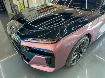 BMW i7 전체 PPF 시공 클리프디자인 + 크롬딜리트 작업기 │ 벨벳 오키드 에디션 화성 안산 수입차 PPF 랩핑 / 경기 화성 남양