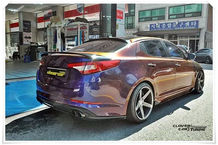 k5 전체랩핑 바디킷 에이버리 글로스로어링썬더 카멜레온전체랩핑 마이라이드 더뉴k5용 프론트에어댐 장착 에이버리슈프림 유광블랙 루프스킨[안산랩핑]시공 입니다. / 안산 상록구