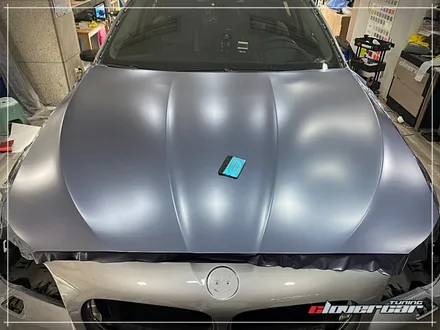 bmw528i전체랩핑 에이버리 사틴그레이블루메탈릭 전체래핑 시공 [ 안산랩핑 ] / 안산 상록구