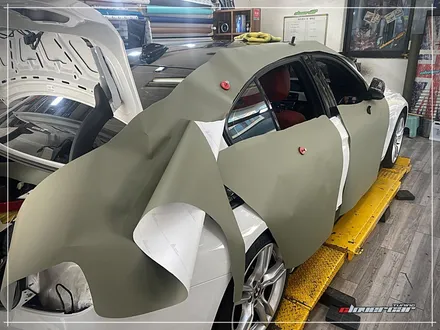 bmw330i전체랩핑 F30 에이버리 무광카키그린 전체랩핑 시공 및 키드니그릴교체 [ 안산래핑 ] / 안산 상록구