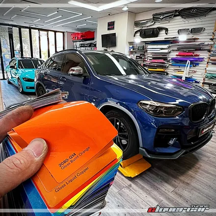 안산랩핑 아지트클로버카 에서 BMW X4 M40i, 3M 번트오렌지 랩핑 시공 후기 / 안산 상록구