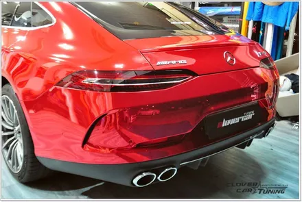 벤츠AMG GT4 Gt43전체랩핑+풀PPF시공 에이버리 레드크롬전체랩핑 및 나노커버 풀PPF시공 [ 안산랩핑 ] 입니다. / 안산 상록구
