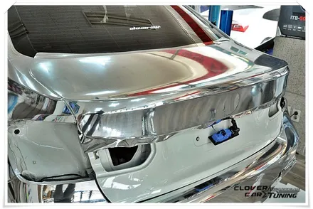 BMW F30 320D 에이버리 실버크롬 전체랩핑 silverchrome Wrapping [안산랩핑 안산크롬랩핑]작업입니다. / 경기 화성 남양