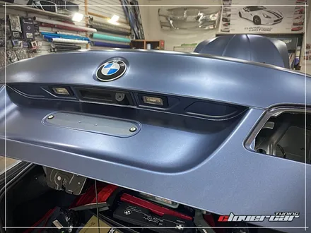 bmw528i전체랩핑 에이버리 사틴그레이블루메탈릭 전체래핑 시공 [ 안산랩핑 ] / 안산 상록구