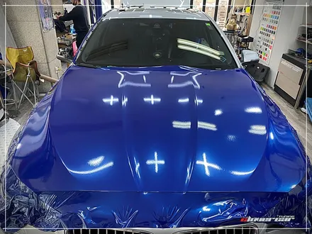bmw 528i전체랩핑 3m2080 유광딥블루메탈릭 전체래핑 시공 [ 안산랩핑 ] 입니다 / 안산 상록구