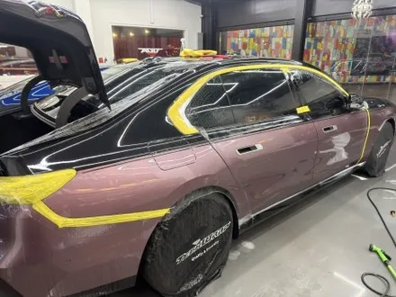 BMW i7 전체 PPF 시공 클리프디자인 + 크롬딜리트 작업기 │ 벨벳 오키드 에디션 화성 안산 수입차 PPF 랩핑 / 경기 화성 남양