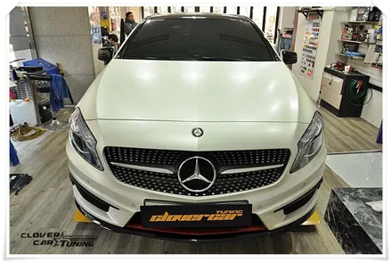 벤츠A200 #3m사틴펄화이트 #SatinpearlWhite #Wrapping #전체랩핑 [안산랩핑]작업 입니다. / 경기 화성 남양