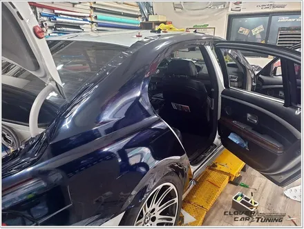BMW 740li전체랩핑 3m1080 유광 미드나잇블루 전체랩핑 시공 [ 안산랩핑 ] 입니다. / 안산 상록구