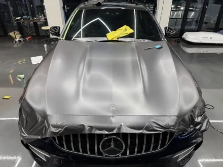 화성 자동차랩핑 벤츠 E53 AMG 3M 사틴다크그레이 전체랩핑 시공 후기 / 경기 화성 남양